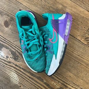 Gently used basketball shoes- mostly worn indoors on the court.